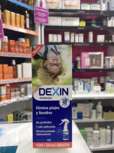 tratamiento antipiojos en spray: Dexin